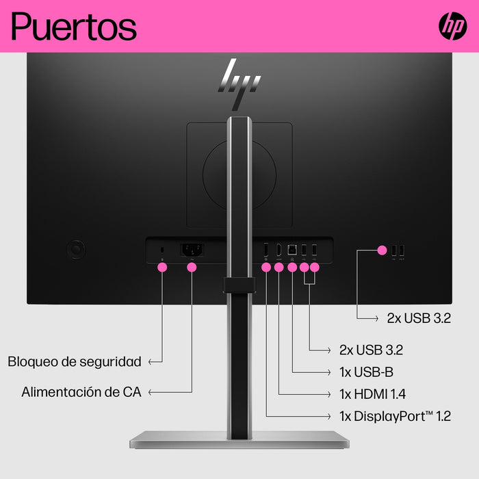 EAN 0196786299742 - HP E24t G5 FHD Touch Monitor pantalla para PC 60,5 cm (23.8") 1920 x 1080 Pixeles Full HD LCD Negro imagen 2
