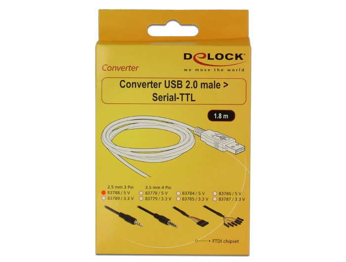 EAN 4043619837885 - DeLOCK 1.8m USB 2.0-A/2.5mm cable de audio 1,8 m 2,5mm USB tipo A Negro imagen 3
