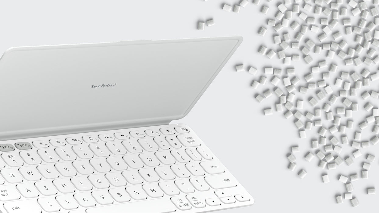 EAN 5099206125834 - Logitech Keys-To-Go 2 AZERTY Francés Bluetooth Blanco imagen 9