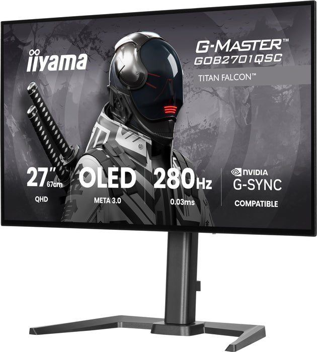 EAN 4948570127948 - iiyama G-MASTER GOB2701QSC-B1 pantalla para PC 68,6 cm (27") 2560 x 1440 Pixeles 2K Ultra HD OLED Negro imagen 5