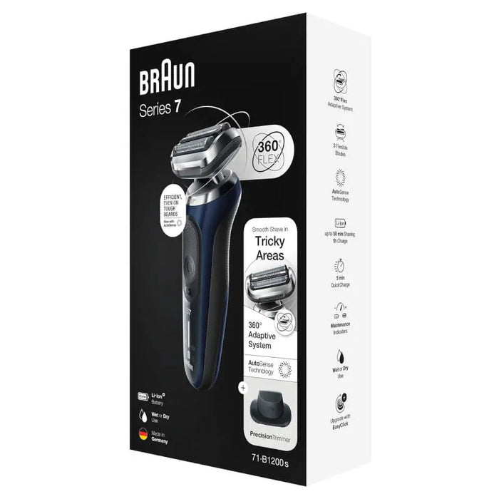 EAN 4210201433781 - Braun Series 7 71-B1200s Máquina de afeitar de láminas Recortadora Azul imagen 3
