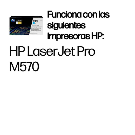 EAN 0884962554579 - HP 507A Cyan Original LaserJet Toner Cartridge cartucho de tóner 1 pieza(s) imagen 2