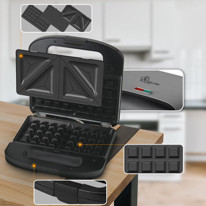 EAN 5905090336891 - Extralink SMART LIFE GRILL SANDWICH & WAFFLE MAKER SJ-37A sandwichera imagen 7