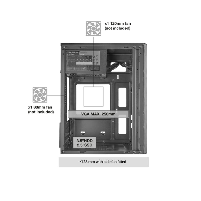 EAN 8435693114369 - Tacens Anima AC8500 carcasa de ordenador Mini Tower Negro 500 W imagen 11