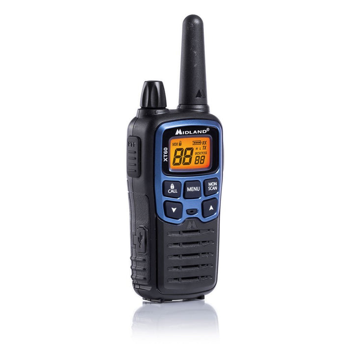 EAN 8011869197192 - Midland XT60 two-way radios 24 canales 446.00625 - 446.0937 MHz Negro, Azul imagen 2