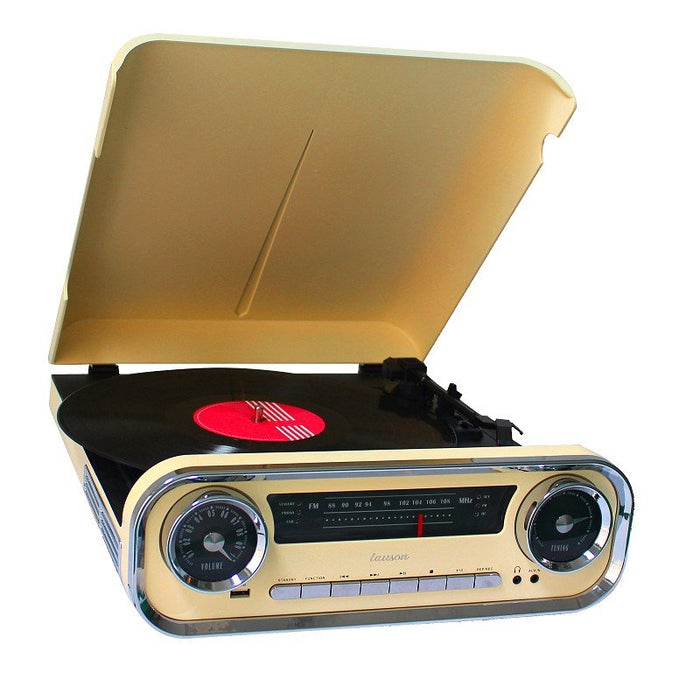 EAN 8422926063556 - Lauson 01TT15 tocadisco Tocadiscos de tracción por correa Beige, Negro imagen 3