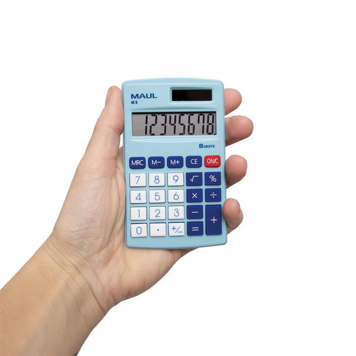 EAN 4002390085168 - MAUL M 8 calculadora Bolsillo Pantalla de calculadora Azul, Blanco imagen 3