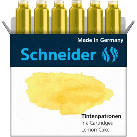 EAN 4004675147417 - Schneider Schreibgeräte Pastel cartucho de tinta 6 pieza(s) Original Amarillo imagen 1