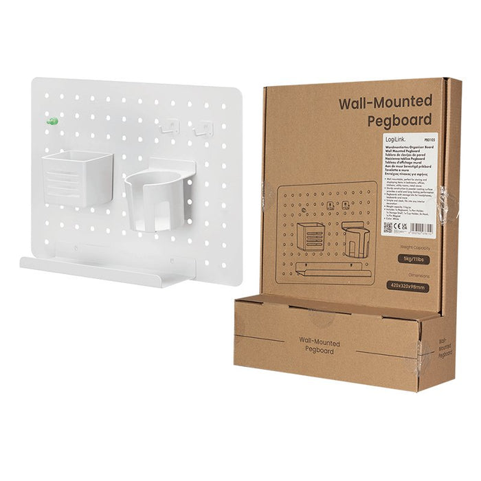 EAN 4052792076110 - LogiLink PB0105 organizador para colgar Acero, Plástico Blanco imagen 9
