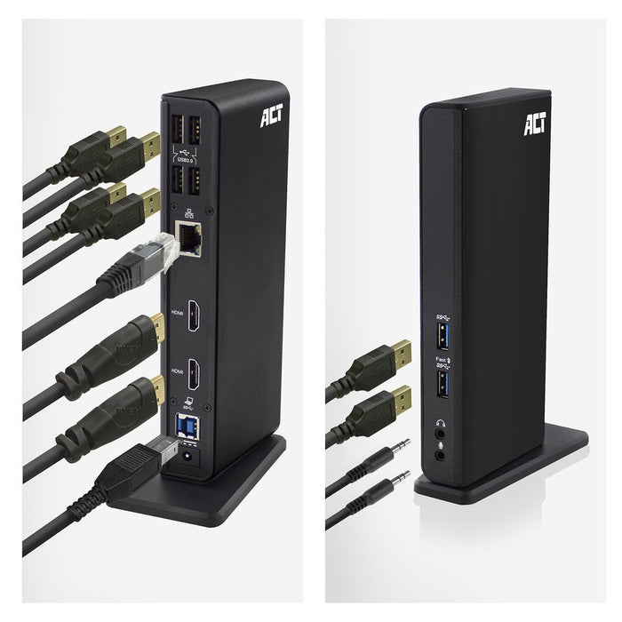 EAN 8716065492279 - ACT AC7049 base para portátil y replicador de puertos Alámbrico USB 3.2 Gen 1 (3.1 Gen 1) Type-C Negro imagen 5