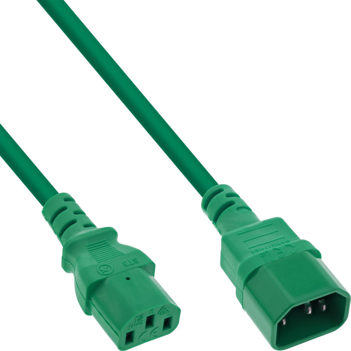 EAN 4043718297214 - InLine 16504G cable de transmisión Verde 1,5 m C13 acoplador C14 acoplador imagen 1