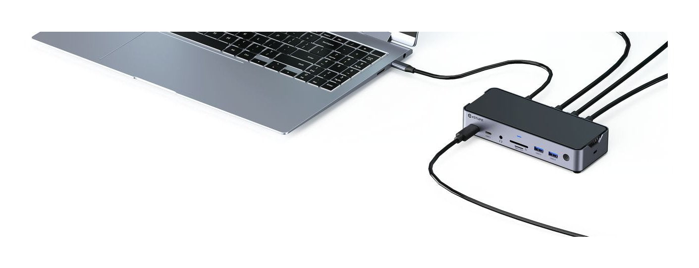 EAN 5715063636480 - eSTUFF GLB232006 base para portátil y replicador de puertos Alámbrico USB 3.2 Gen 1 (3.1 Gen 1) Type-C Al imagen 5