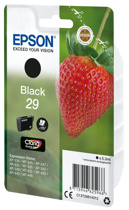 EAN 5057454494195 - Epson Strawberry C13T29814012 cartucho de tinta 1 pieza(s) Original Rendimiento estándar Negro imagen 2