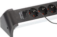 EAN 4007123677566 - Brennenstuhl 1391040420 base múltiple 1,8 m 4 salidas AC Interior Negro, Plata imagen 3