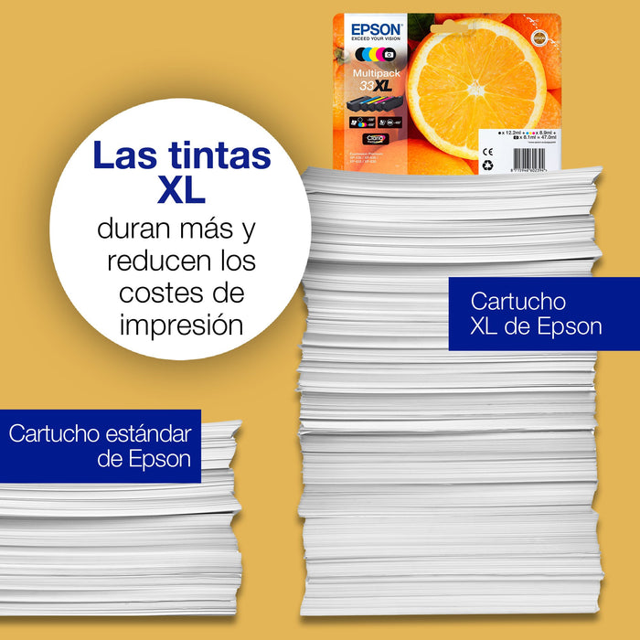 EAN 8715946626222 - Epson Oranges C13T33434012 cartucho de tinta 1 pieza(s) Original Rendimiento estándar imagen 4