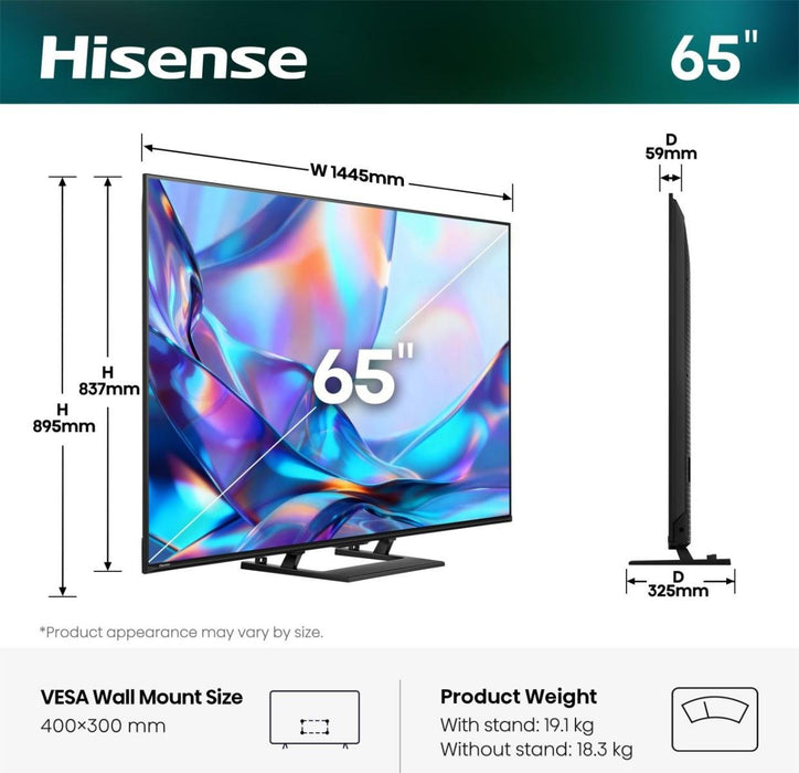 EAN 6942351435268 - Hisense 65A7DS 165,1 cm (65") 4K Ultra HD Smart TV Wifi Negro imagen 2