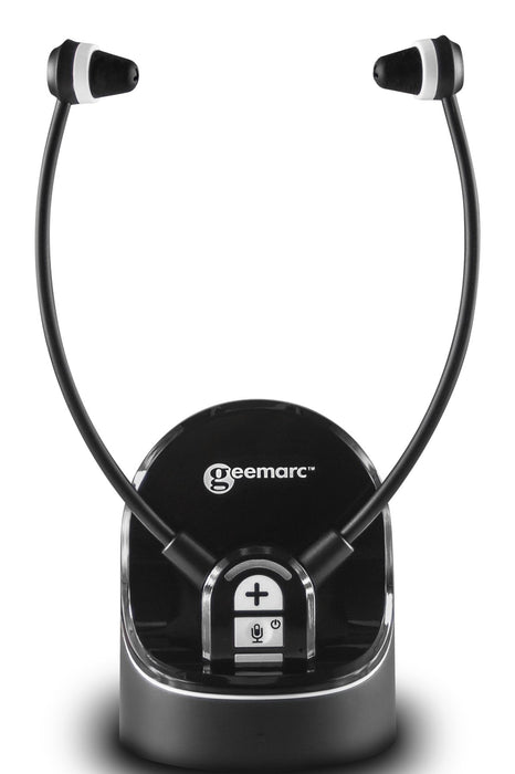 EAN 3521350009705 - Geemarc Telecom CL7370 OPTI Auriculares Inalámbrico y alámbrico Dentro de oído TV Base de carga Negro imagen 1