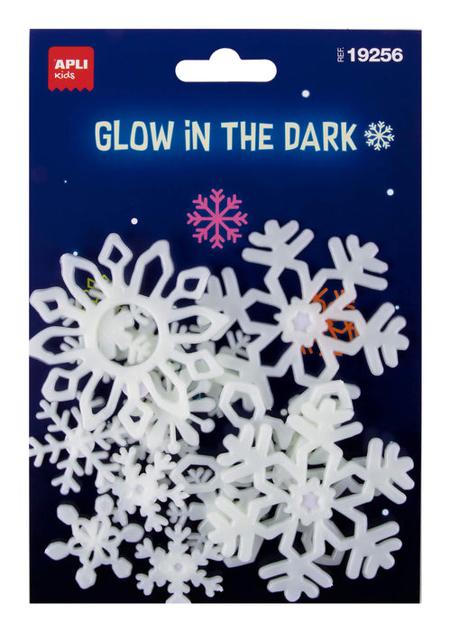 EAN 8410782192565 - APLI Kids Snowflakes etiqueta decorativa engomada Blanco Permanente 12 pieza(s) imagen 1