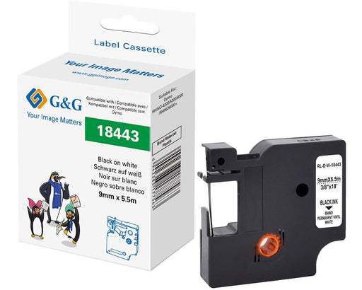 EAN 6942383177563 - G&G 21706 cinta para impresora de etiquetas Negro sobre blanco imagen 1