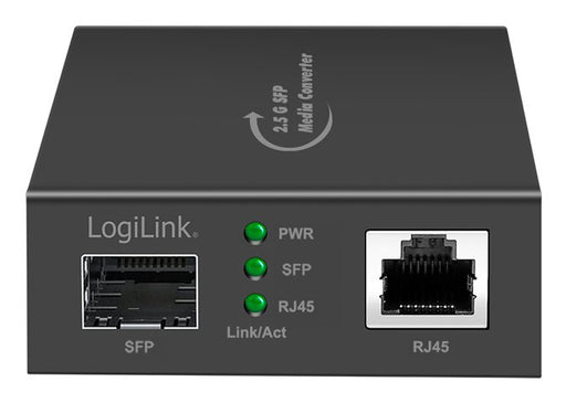 EAN 4052792075571 - LogiLink NMC002 convertidor de medio 2500 Mbit/s Negro imagen 2