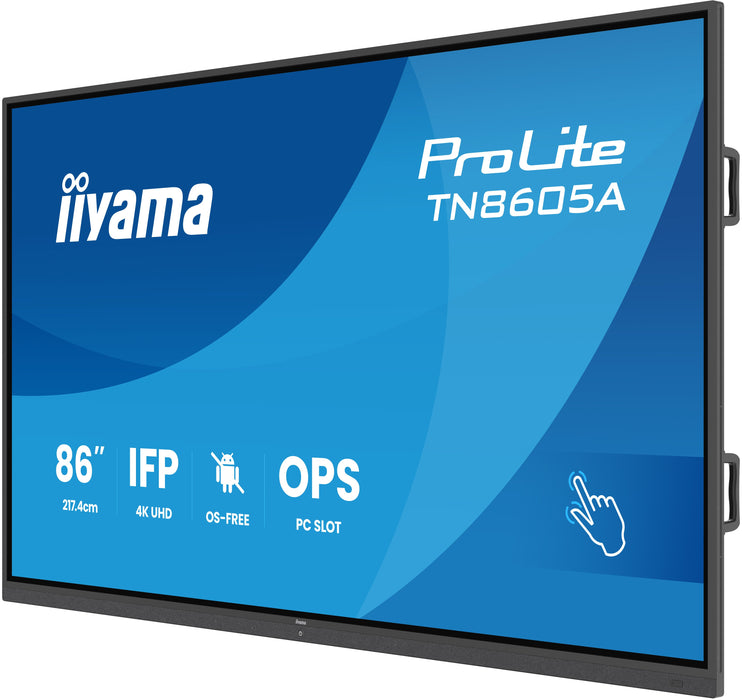 EAN 4948570127085 - iiyama TN8605A-B1AG pantalla de señalización Panel plano interactivo 2,17 m (85.6") 500 cd / m² 4K Ultra  imagen 3