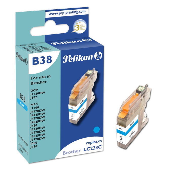 EAN 4018474707772 - Pelikan B38 Cyan cartucho de tinta 1 pieza(s) Compatible Cian imagen 1