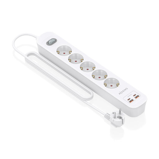 EAN 8435739904466 - AISENS ASPS-2A2C14-W base múltiple 1,4 m 5 salidas AC Interior imagen 2