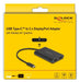EAN 4043619643080 - DeLOCK 64308 adaptador de cable de vídeo 0,2 m USB Tipo C DisplayPort + USB Type-C Negro imagen 2