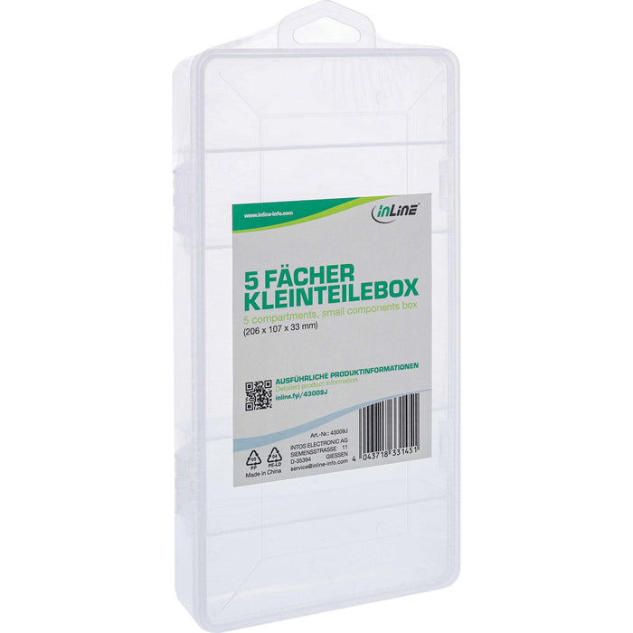 EAN 4043718331451 - InLine 43009J pieza pequeña y caja de herramientas Caja para piezas pequeñas Transparente imagen 3