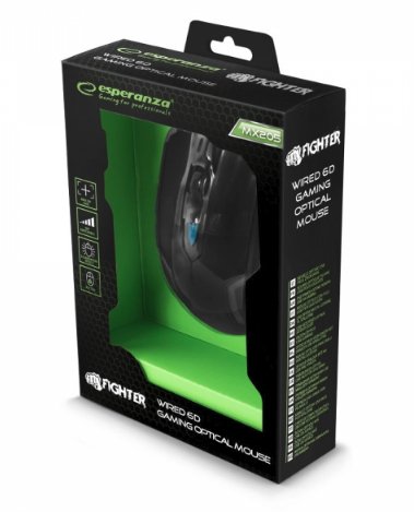 EAN 5901299925546 - Esperanza EGM205B ratón Juego mano derecha USB tipo A Óptico 2400 DPI imagen 4