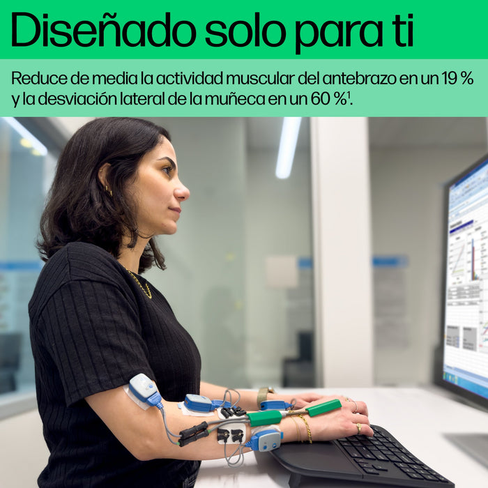 EAN 0197192179260 - HP 960 BLK Ergonomic Wireless Keyboard teclado Hogar RF Wireless + Bluetooth Negro imagen 7