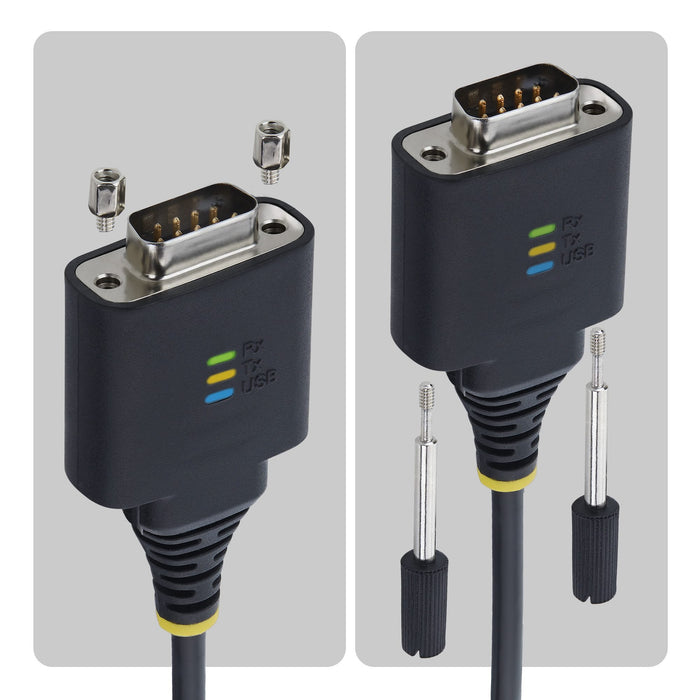 EAN 65030898430 - StarTech.com 1P6FFC-USB-C-SERIAL cable de serie Negro USB Tipo C RS-232 imagen 3