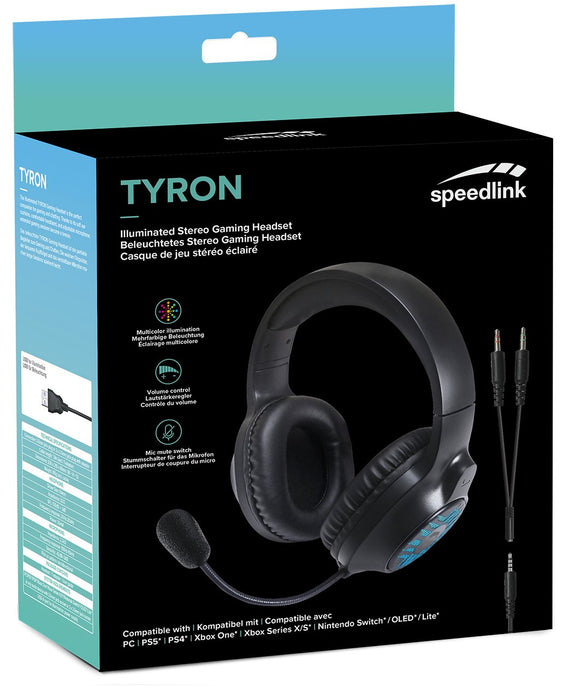 EAN 4027301401394 - SPEEDLINK TYRON Auriculares Alámbrico Diadema Juego Negro imagen 10