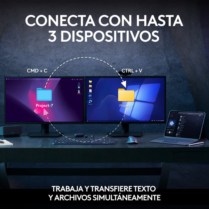 EAN 5099206112452 - Logitech 920-011610 teclado Ratón incluido Oficina Bluetooth QWERTY Español Grafito imagen 16