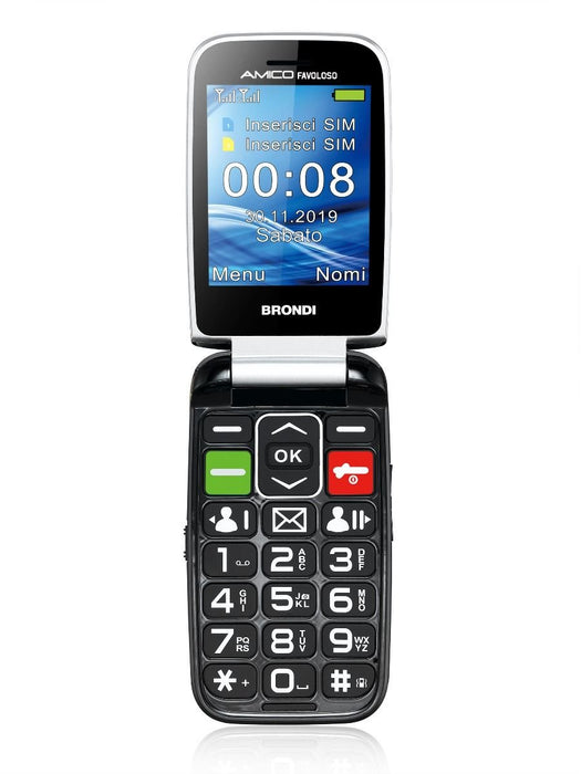 EAN 8015908770001 - Brondi Amico Favoloso 7,11 cm (2.8") Negro Teléfono básico imagen 3