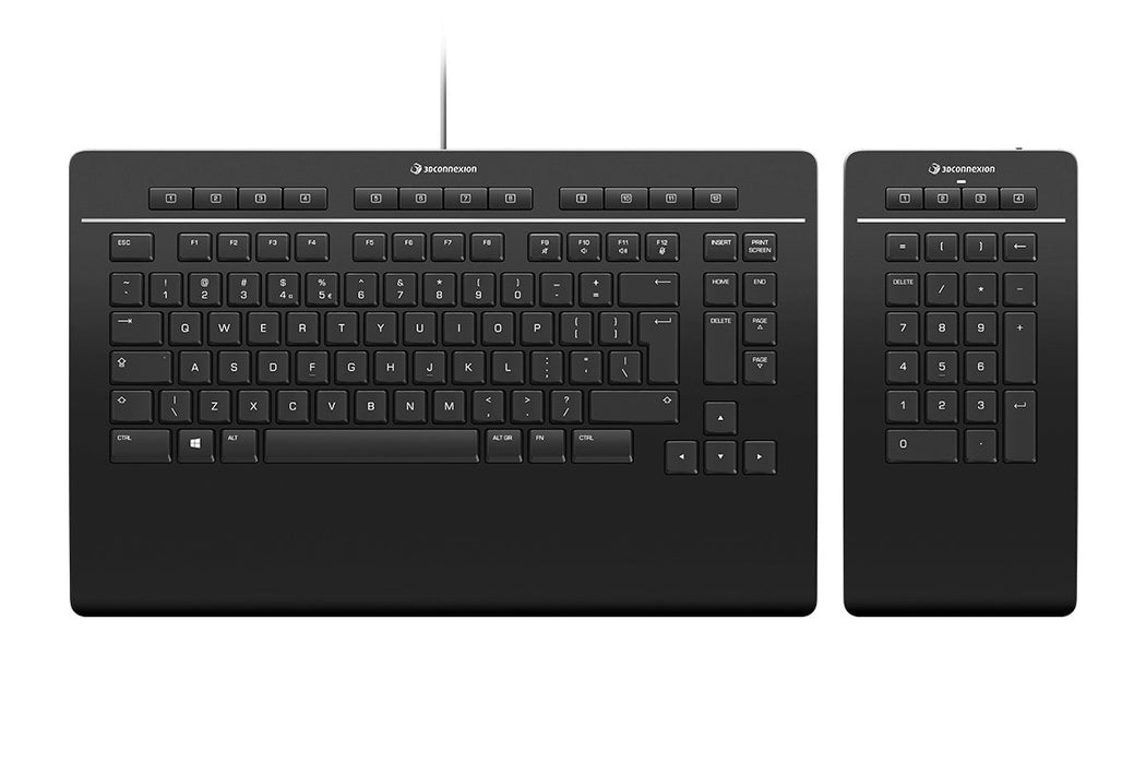 EAN 4260016341207 - 3Dconnexion Keyboard Pro with Numpad teclado Oficina USB + RF Wireless + Bluetooth QWERTZ Alemán Negro imagen 1