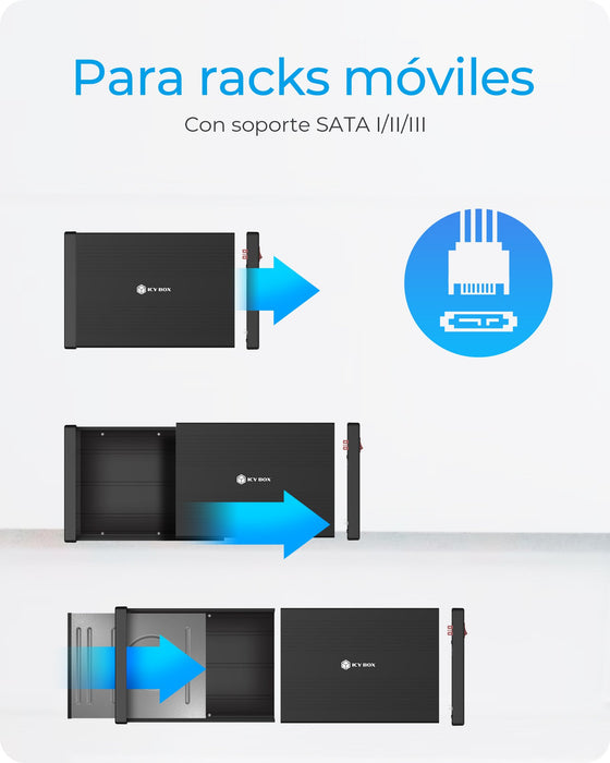 EAN 4250078172888 - ICY BOX IB-525-U3 Caja para disco ODD 13,3 cm (5.25") SATA III Negro imagen 9
