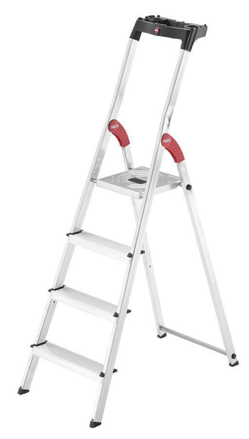 EAN 4007126024022 - Hailo L60 Escalera taburete Aluminio, Negro, Rojo imagen 1