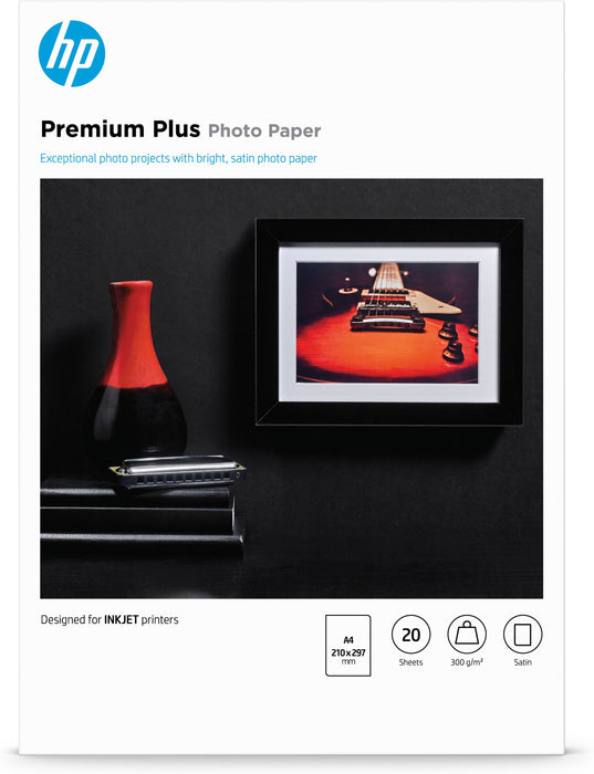 EAN 0886111138883 - HP Premium Plus Semi-gloss Photo Paper-20 sht/A4/210 x 297 mm A3 Semi-brillo imagen 1