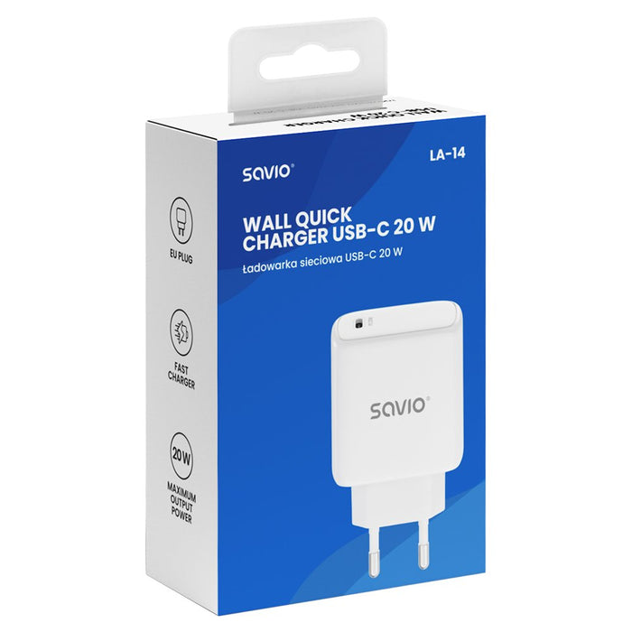 EAN 5907264110078 - Savio LA-14 cargador de dispositivo móvil Universal Blanco Corriente alterna Exterior imagen 6