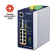 EAN 4711605284738 - PLANET IP30 DIN-rail Industrial L3 8P Gestionado Gigabit Ethernet (10/100/1000) Aluminio, Azul imagen 1