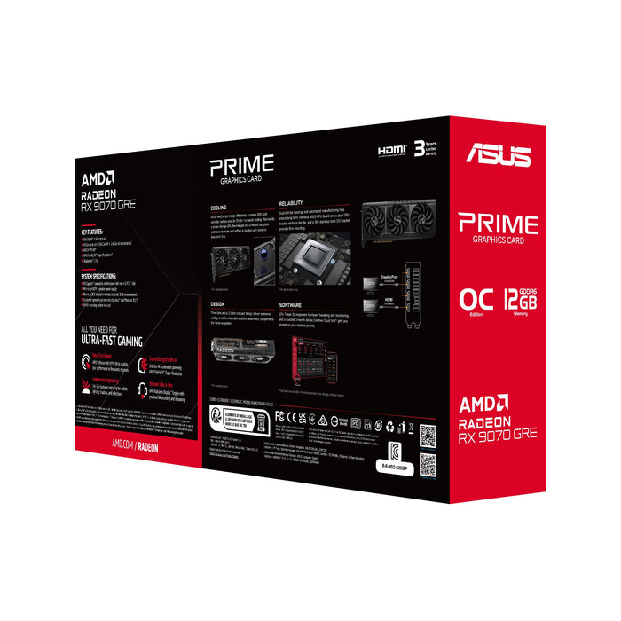 EAN 4711636582735 - ASUS Prime -RX9070GRE-O12G AMD Radeon RX 9070 GRE 12 GB GDDR6 imagen 13