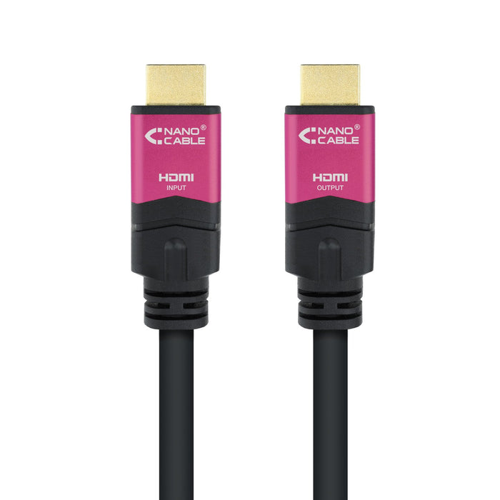 EAN 8433281009769 - Nanocable 10.15.3720 cable HDMI 20 m HDMI tipo A (Estándar) Negro, Rosa imagen 2