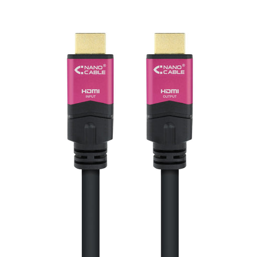 EAN 8433281009776 - Nanocable 10.15.3725 cable HDMI 25 m HDMI tipo A (Estándar) Negro, Rosa imagen 2
