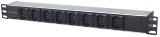 EAN 0766623163651 - Intellinet 163651 unidad de distribución de energía (PDU) 8 salidas AC 1U Negro, Plata imagen 1