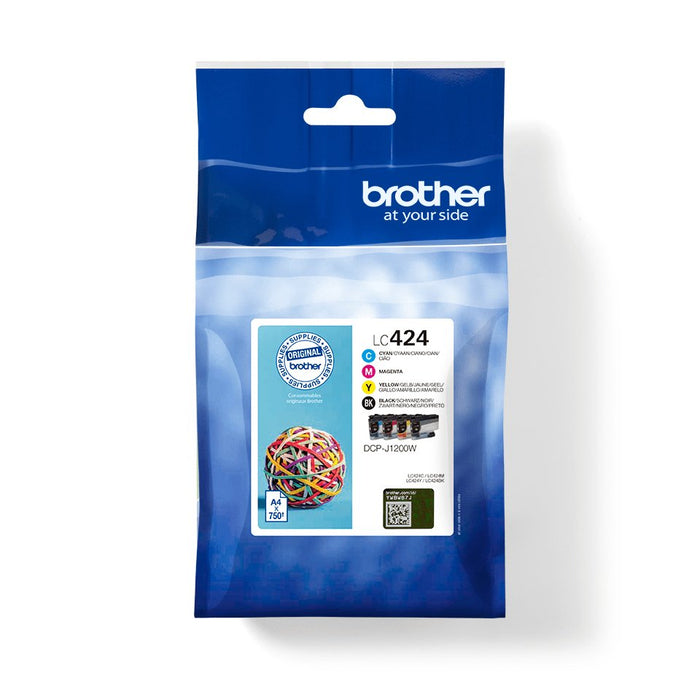 EAN 4977766813099 - Brother LC424VAL cartucho de tinta 4 pieza(s) Original Negro, Cian, Magenta, Amarillo imagen 1