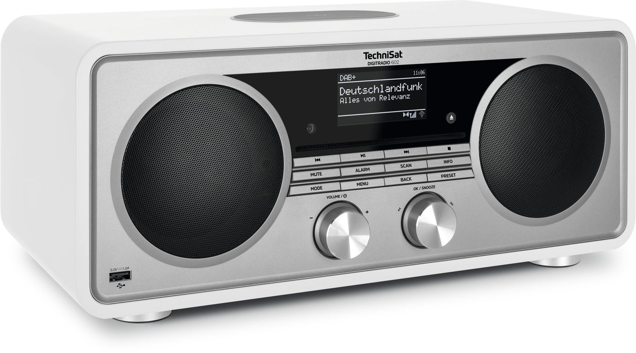 EAN 4019588139879 - TechniSat Digitradio 602 Internet Analógico y digital Plata, Blanco imagen 2