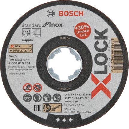 EAN 3165140947510 - Bosch 2 608 619 261 accesorio para amoladora angular Corte del disco imagen 1