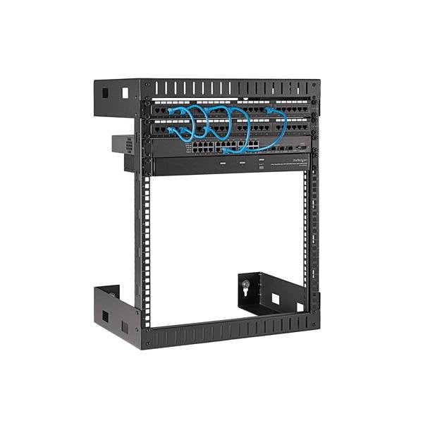EAN 65030872225 - StarTech.com RK12WALLO armario rack Bastidor de pared Negro imagen 5