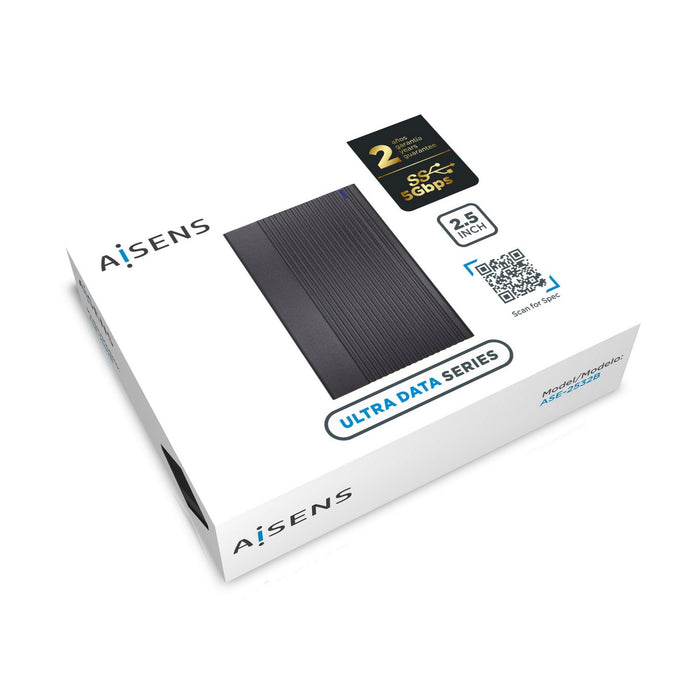 EAN 8436574704464 - AISENS ASE-2532B caja para disco duro externo Caja externa para unidad de estado sólido (SSD) Negro 2.5" imagen 6